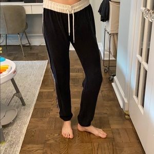 Monrow lounge jogger sweatpants silk small